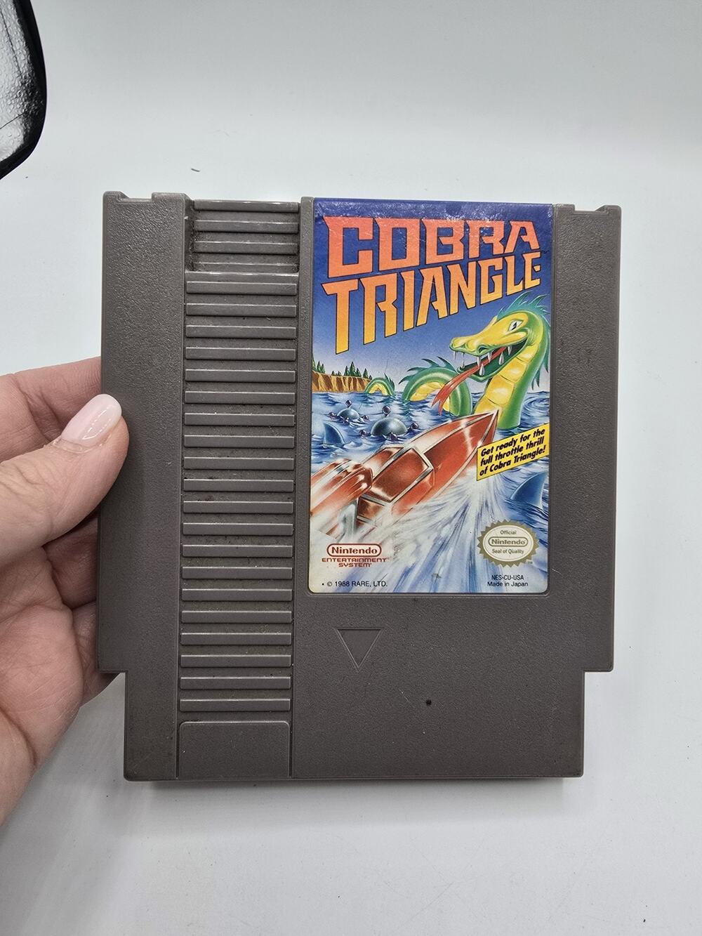 COBRA TRIANGLE -- NES Nintendo Original Classic Authentic Game UNTESTED